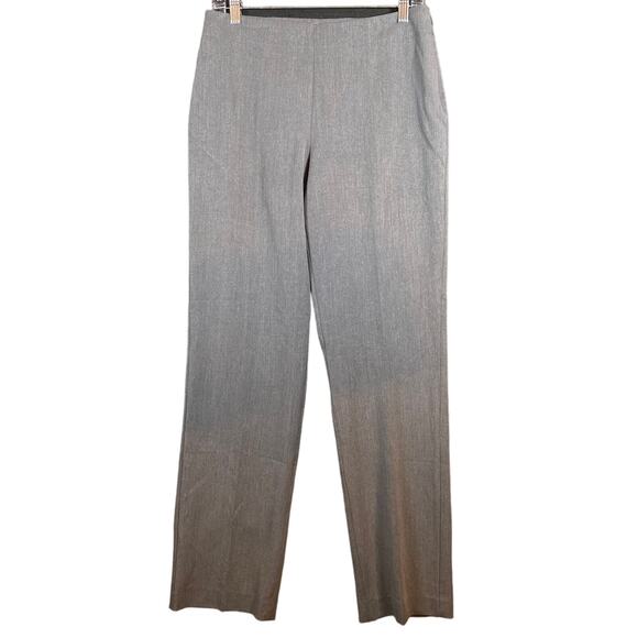 Chico's Pants - Chicos Womens Pants Gray Pull On Side Zip Straight Leg Rayon Blend Stretch 0 (S)